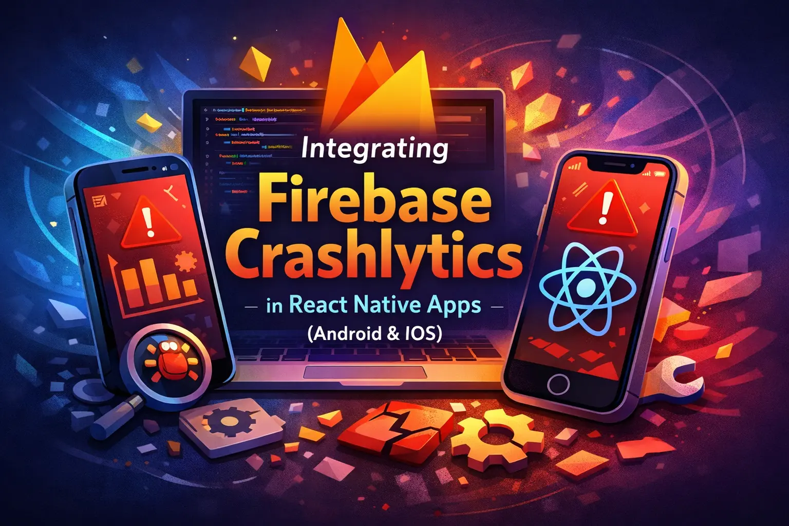 End-to-End Guide: Enable Firebase Crashlytics in React Native (Android + iOS)